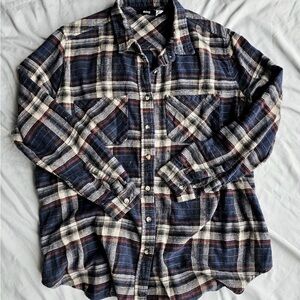 5/$25 Urban Outfitters BDG sz M Brendan Drapey Flannel Plaid Button Shirt